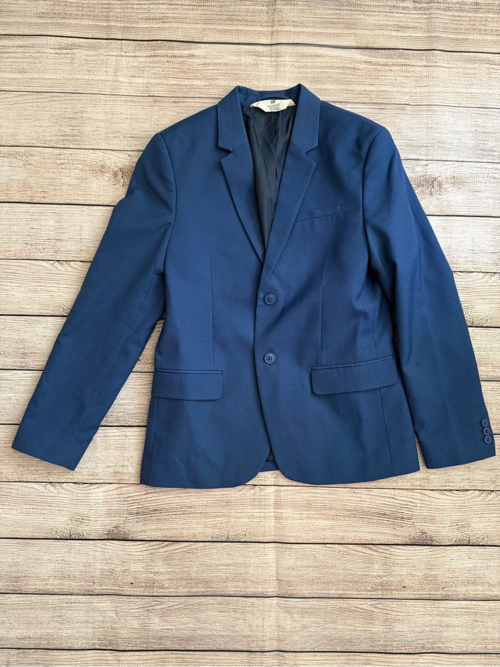H&M Boys Size 12 Blue Two-Piece Suit Jacket & Pants